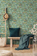 GRANDECO - Papier peint vinyle intissé Ciara - Vert - 10,05mx53cm - vignette
