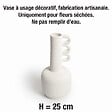 JBY - Vase ceramique diam 12cm h25cm terra blanc - vignette