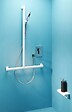 PELLET - Barre de douche modulable en T ou en L modèle ARSIS - Blanc- réf : 049820 - PELLET - vignette