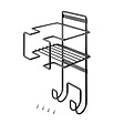 EMUCA - Porte-fer et planche à repasser, Acier, Gris anthracite - vignette