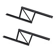 EMUCA - Ensemble de mécanismes de levage pour tables basses, permette elevare la mesa 192mm, Acier, Peint en noir - vignette