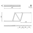 EMUCA - Ensemble de mécanismes de levage pour tables basses, permette elevare la mesa 192mm, Acier, Peint en noir - vignette