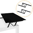 EMUCA - Ensemble de mécanismes de levage pour tables basses, permette elevare la mesa 192mm, Acier, Peint en noir - vignette