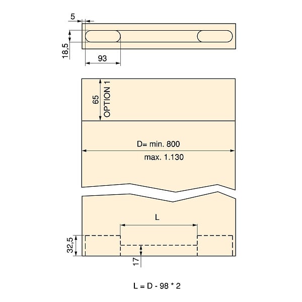 EMUCA - Kit de quincaillerie pour porte coulissante en bois Wall à fermeture souple, Acier et Aluminium et Plastique - large