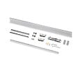 EMUCA - Kit de quincaillerie pour porte coulissante en bois Wall à fermeture souple, Acier et Aluminium et Plastique - vignette