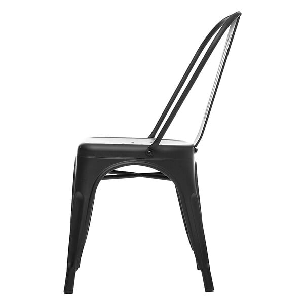 ATMOSPHERA - Chaise métal Niko Noir H85cm - large