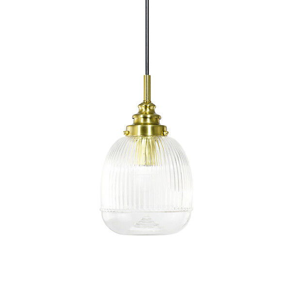 C-CREATION - suspension Elica reference 280060 transparent et doré - large