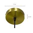 C-CREATION - suspension Elica reference 280060 transparent et doré - vignette