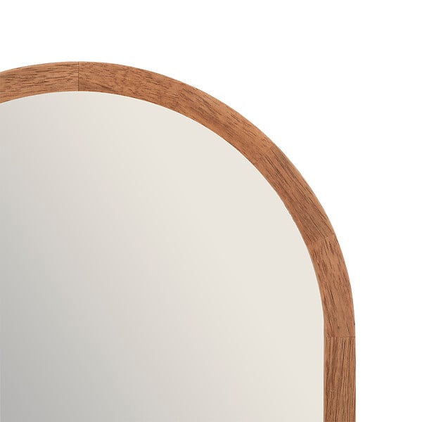 ATMOSPHERA - Miroir mural bois Gianni - Marron - 35x90cm - large
