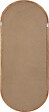ATMOSPHERA - Miroir mural bois Gianni - Marron - 35x90cm - vignette