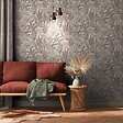 AS CREATION - Papier peint vinyle Arty - Rose, beige, or - L.10,05x0,53m - vignette