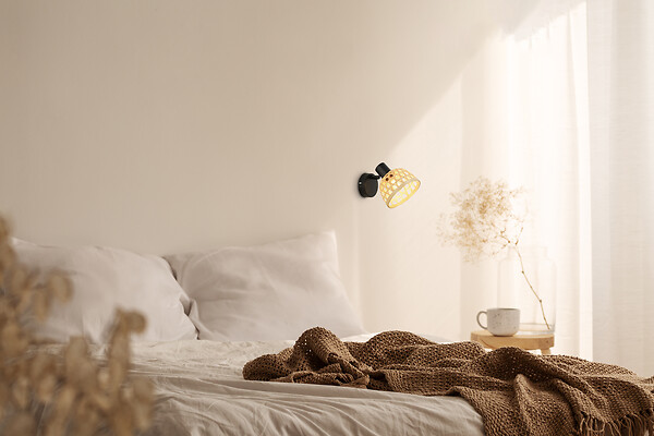 COREP - Spot métal bambou KAMI Naturel E14-40W - large