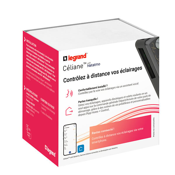 LEGRAND - Micromodule connecte on/off pour eclairage 75w led - large