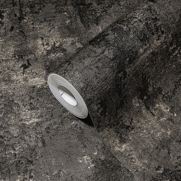AS CREATION - pv/int uni concrete noir or - large