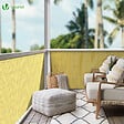VOUNOT - Canisse PVC brise vue ultra renforce avec attaches de fixation 100x300cm beige - vignette