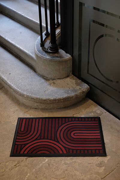 CORYL - Tapis d'entrée SWING ARC - Brun - 76x46cm - large