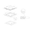ROSIERES - Table De Cuisson Induction 60cm 3 Feux 7200w Noir - RI633C/M1 - vignette