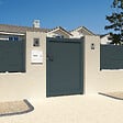 INTERSUN - Portillon plein L 1000 x H 1414 mm - Gris anthracite RAL 7016 - vignette