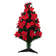 FEERIC LIGHTS & CHRISTMAS - Sapin de Noël artificiel lumineux avec Fleurs de Poinsettias H 90 cm - vignette