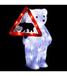 FEERIC LIGHTS & CHRISTMAS - Déco lumineuse Ours 50 LED Blanc H 40 cm - vignette
