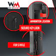 WORK MEN - Armoire à  fusils 315X205X1380mm avec coffre intérieur - 5 fusils - Workmen Security - vignette