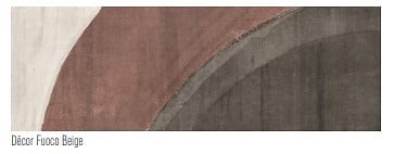 CERAM INDUSTRIE - Carreau mural céramique Terra Fuoco - Beige mat - 30x90cm - large