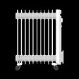 Radiateur bain d'huile mobile - 2500W - vignette