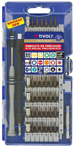 TIVOLY - Coffret vissag precision 60pcs - large