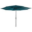HAPPY GARDEN - Parasol droit HAPUNA rond 3,30m de diamètre bleu - vignette