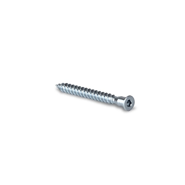 EMUCA - Lot de 500 vis autotaraudeuses à tête plate, diamètre 5mm, 50mm, acier zingué - large