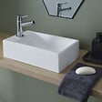 PLANETE BAIN - Lave mains rectangle blanc contemporain - vignette