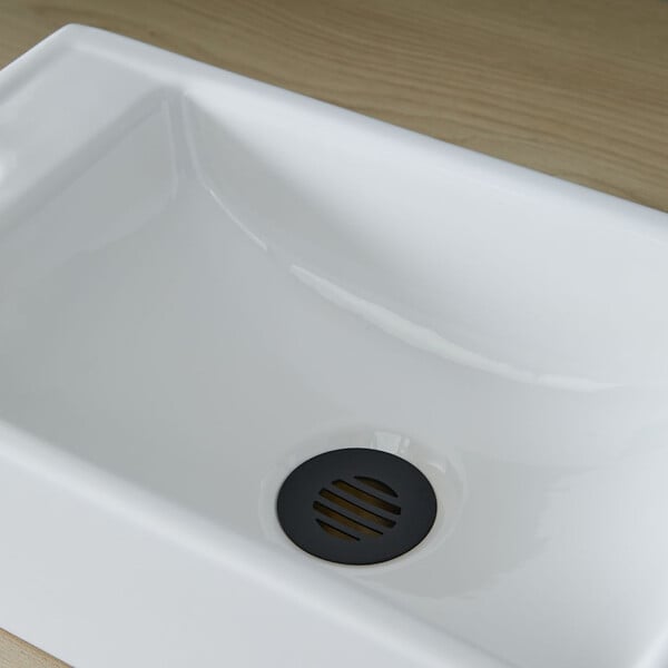 PLANETE BAIN - Lave mains rectangle blanc contemporain - large