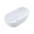 STANO - Baignoire îlot design ovale LISBON blanche 150 cm Mat - vignette
