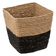 5 FIVE SIMPLY SMART - Boîte de rangement tressée paille - Noir - H.31xL.31xP.31cm - vignette