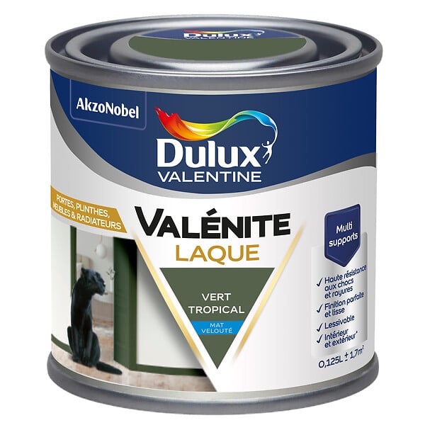 DULUX VALENTINE - Laque Acrylique Valénite - Vert Tropical - 125ml - large
