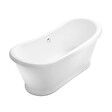 ROGIER & MOTHES - Baignoire îlot rétro sur socle ovale PITTSBURGH Blanche 177 cm - vignette