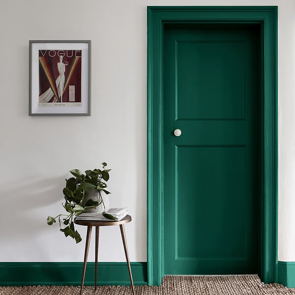 DULUX VALENTINE - Laque acrylique satinée - Vert Basque - 0,5L - large