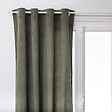 ATMOSPHERA - Rideau occultant velours Lilou - Kaki - L.140xH.260cm - vignette
