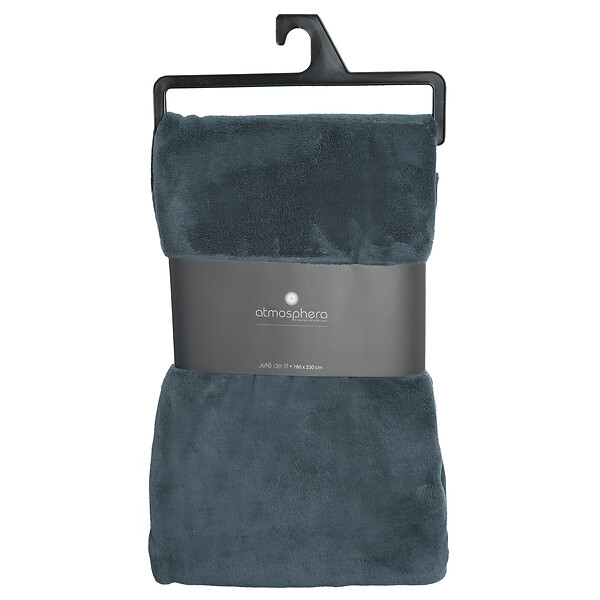 ATMOSPHERA - Plaid microfibre orage - large