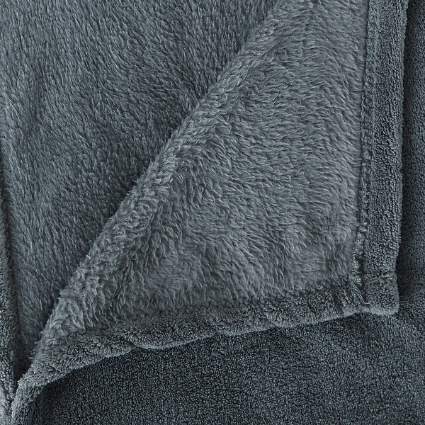 ATMOSPHERA - Plaid microfibre orage - large