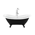 ROGIER & MOTHES - Baignoire sur pieds rétro DARLINGTON Noire 175 cm Pieds d'Aigle Noirs - vignette