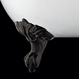 ROGIER & MOTHES - Baignoire sur pieds rétro DARLINGTON Blanche 175 cm Pieds d'Aigle Noirs - vignette