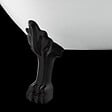 ROGIER & MOTHES - Baignoire sur pieds rétro DARLINGTON Noire 175 cm Pieds de Lion Noirs - vignette
