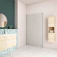 AICA SANITAIRE - AICA Panneau mural de douche béton gris90x210cm avec les profiles de finition BLANCPanneaux muraux salle de bain habillage mural aluminium - vignette