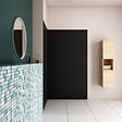 AICA SANITAIRE - AICA Panneau mural de douche noir 120x90x210cm avec les profiles de finition NOIRPanneaux muraux salle de bain habillage mural aluminium - vignette