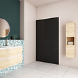AICA SANITAIRE - AICA Panneau mural de douche noir 90x210cm avec les profiles de finition NOIRPanneaux muraux salle de bain habillage mural aluminium - vignette