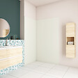 AICA SANITAIRE - AICA Panneau mural de douche couleur ivoire 120x90x210cm avec les profiles de finition BLANCPanneaux muraux salle de bain habillage mural aluminium - vignette