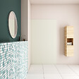 AICA SANITAIRE - AICA Panneau mural de douche couleur ivoire 100x210cm Panneaux muraux salle de bain habillage mural aluminium - vignette