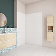 AICA SANITAIRE - AICA Panneau mural de douche blanc 90x80x210cm avec les profiles de finition BLANCPanneaux muraux salle de bain habillage mural aluminium - vignette