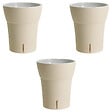 GT GARDEN - Lot de 3 pots pour orchidées avec réserve d'eau - Dali-dea ivoire 2 litres - vignette
